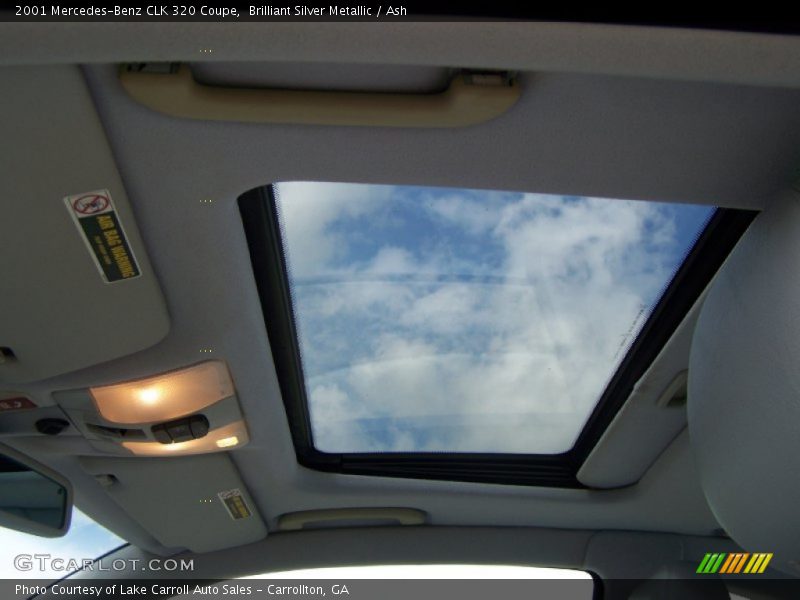 Brilliant Silver Metallic / Ash 2001 Mercedes-Benz CLK 320 Coupe