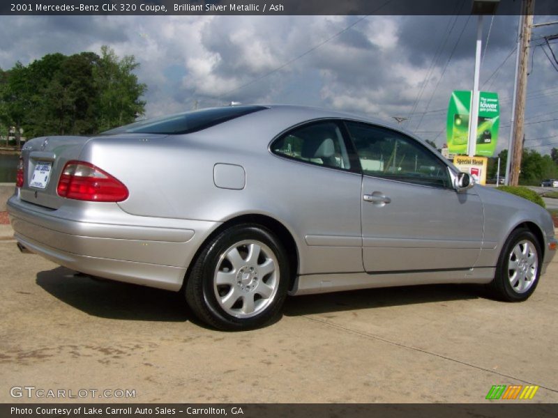 Brilliant Silver Metallic / Ash 2001 Mercedes-Benz CLK 320 Coupe