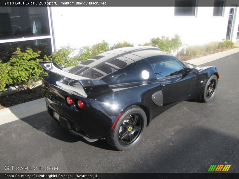 Phantom Black / Black/Red 2010 Lotus Exige S 260 Sport