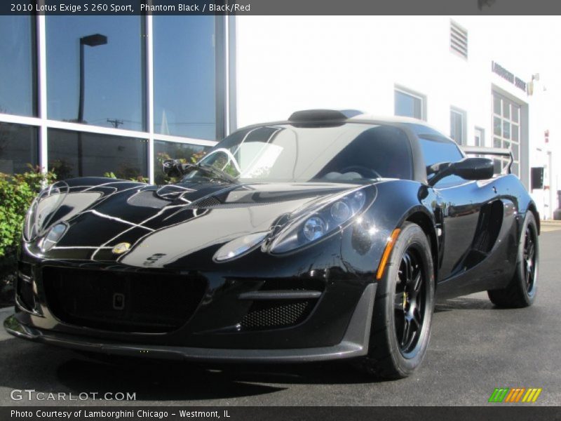 Phantom Black / Black/Red 2010 Lotus Exige S 260 Sport
