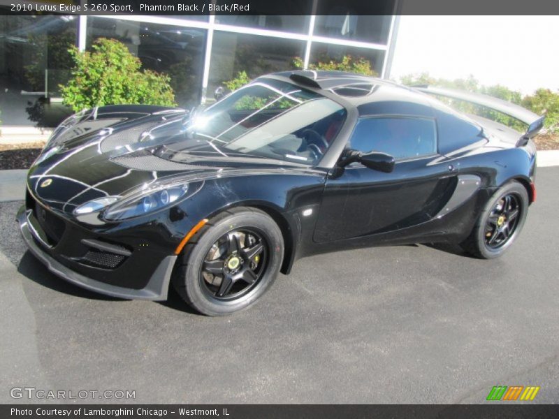 Phantom Black / Black/Red 2010 Lotus Exige S 260 Sport