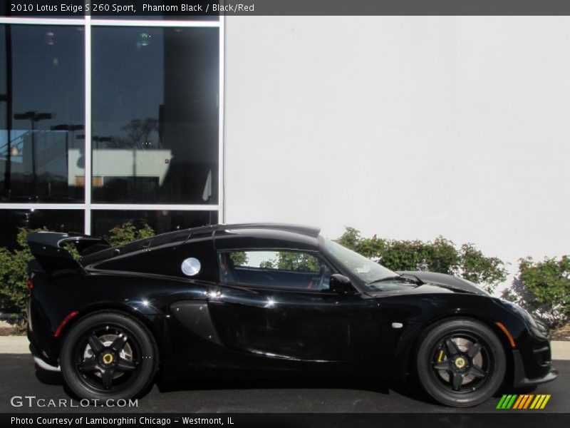 Phantom Black / Black/Red 2010 Lotus Exige S 260 Sport