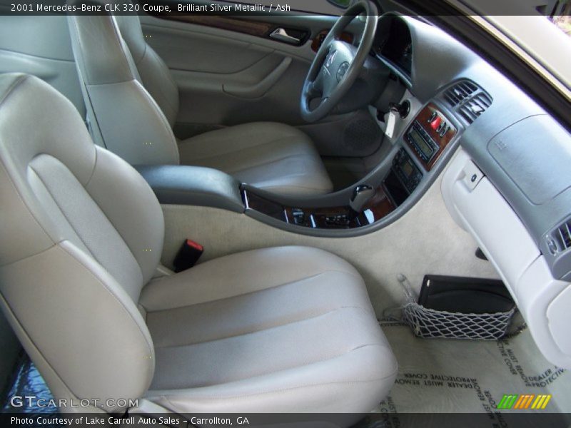 Brilliant Silver Metallic / Ash 2001 Mercedes-Benz CLK 320 Coupe