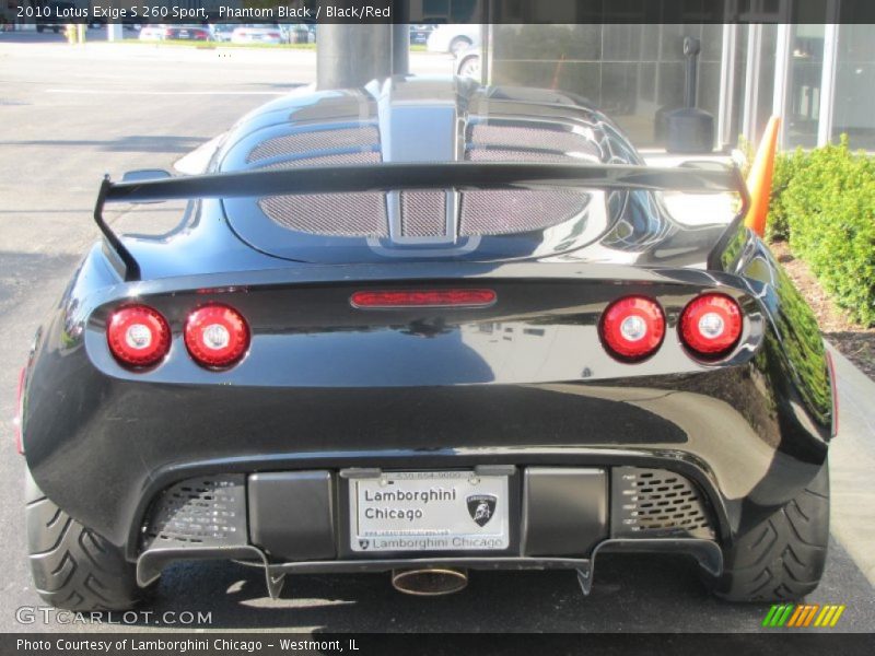 Phantom Black / Black/Red 2010 Lotus Exige S 260 Sport