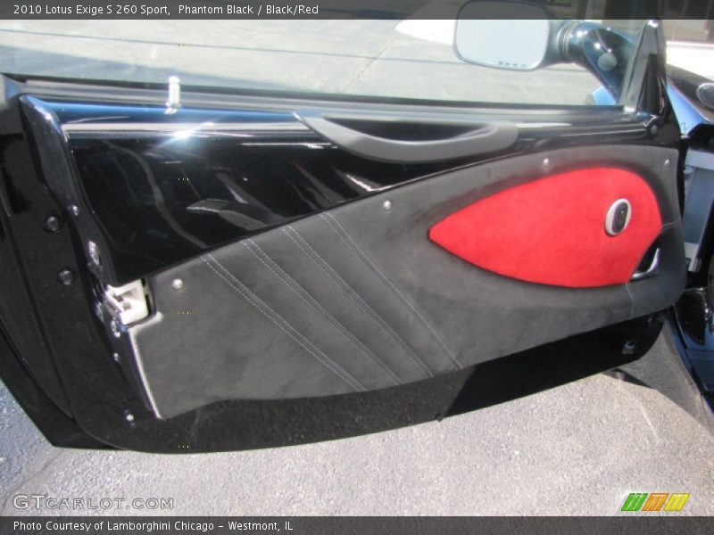 Phantom Black / Black/Red 2010 Lotus Exige S 260 Sport