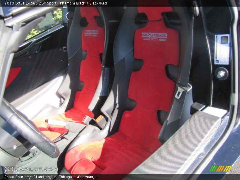 Front Seat of 2010 Exige S 260 Sport