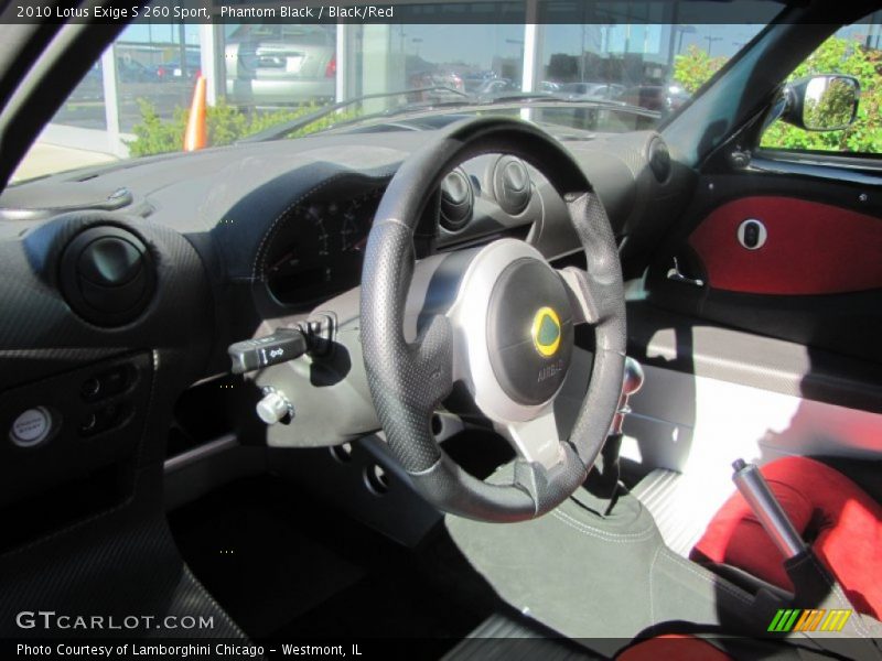 Phantom Black / Black/Red 2010 Lotus Exige S 260 Sport