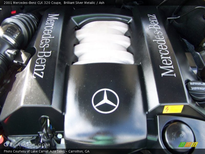 Brilliant Silver Metallic / Ash 2001 Mercedes-Benz CLK 320 Coupe
