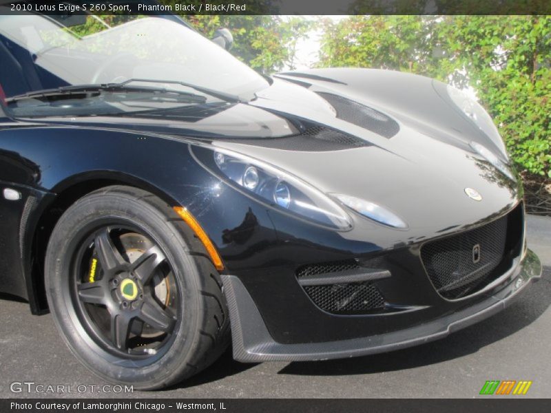 Phantom Black / Black/Red 2010 Lotus Exige S 260 Sport