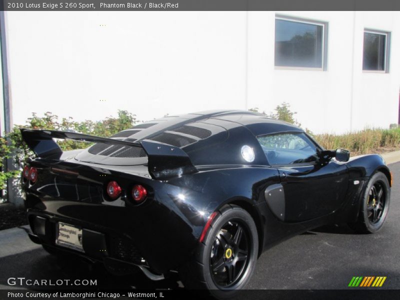 Phantom Black / Black/Red 2010 Lotus Exige S 260 Sport