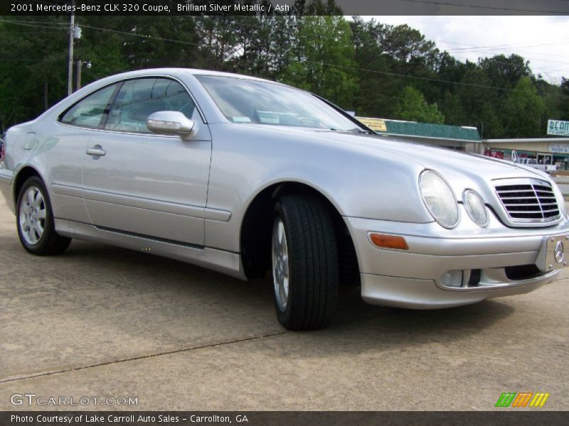 Brilliant Silver Metallic / Ash 2001 Mercedes-Benz CLK 320 Coupe