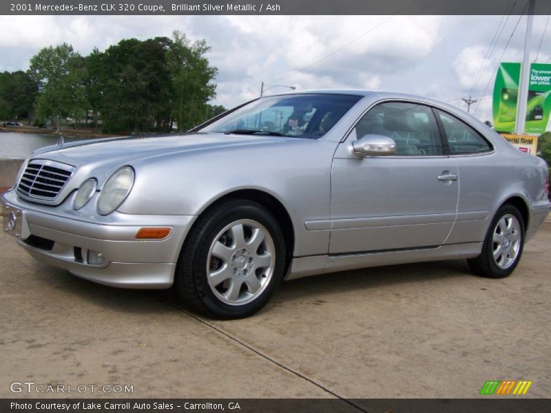Brilliant Silver Metallic / Ash 2001 Mercedes-Benz CLK 320 Coupe