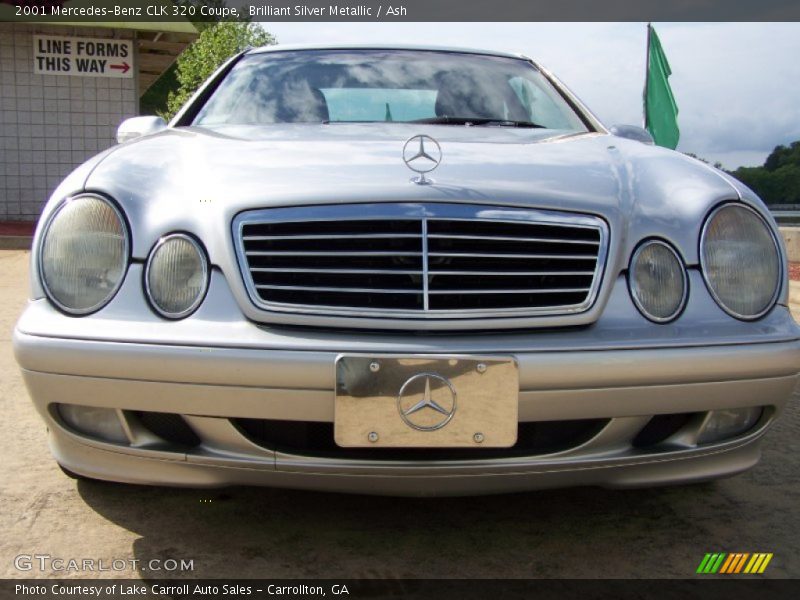 Brilliant Silver Metallic / Ash 2001 Mercedes-Benz CLK 320 Coupe