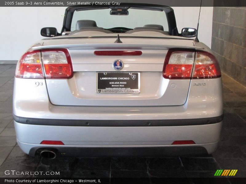 Silver Metallic / Charcoal Gray 2005 Saab 9-3 Aero Convertible