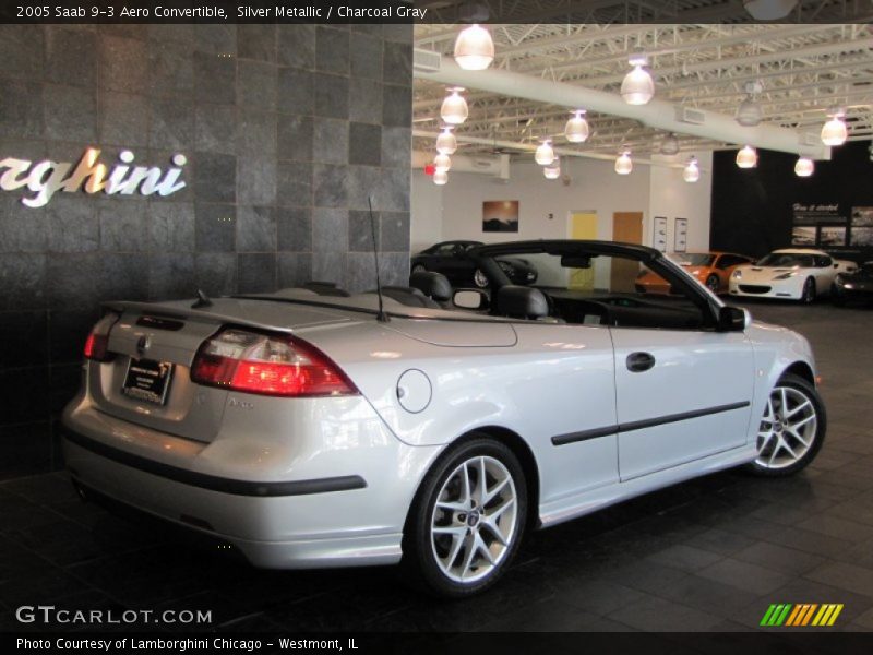 Silver Metallic / Charcoal Gray 2005 Saab 9-3 Aero Convertible