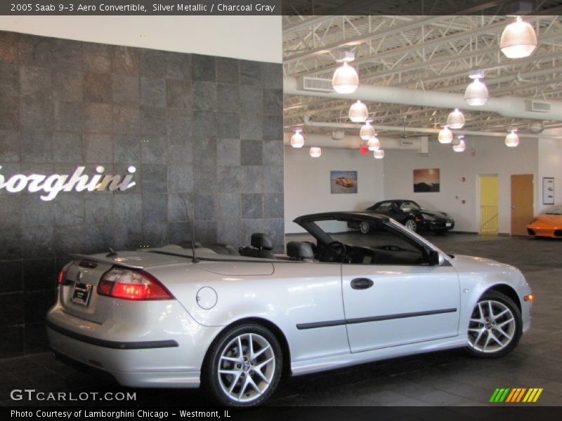 Silver Metallic / Charcoal Gray 2005 Saab 9-3 Aero Convertible