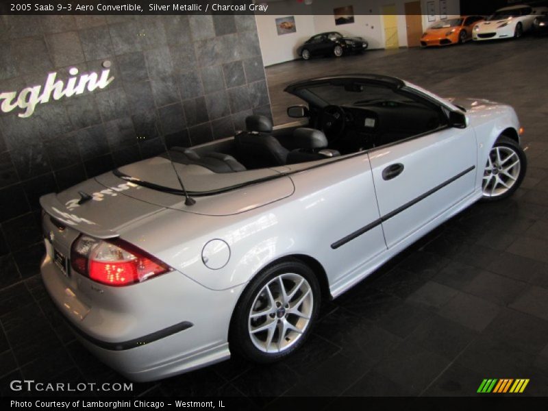 Silver Metallic / Charcoal Gray 2005 Saab 9-3 Aero Convertible