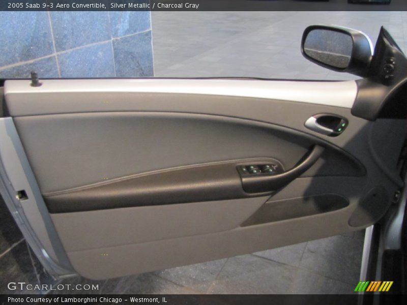 Silver Metallic / Charcoal Gray 2005 Saab 9-3 Aero Convertible