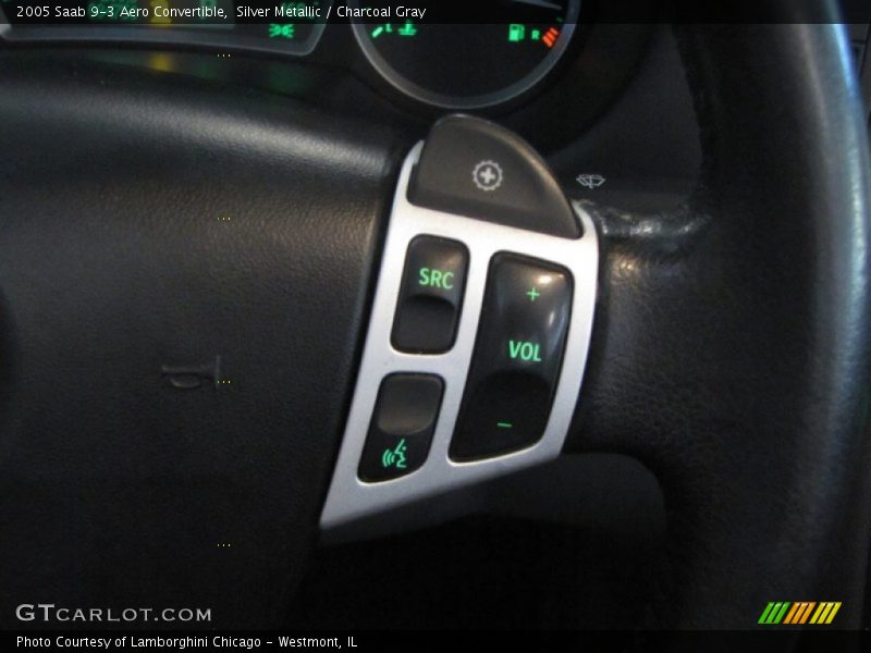 Silver Metallic / Charcoal Gray 2005 Saab 9-3 Aero Convertible