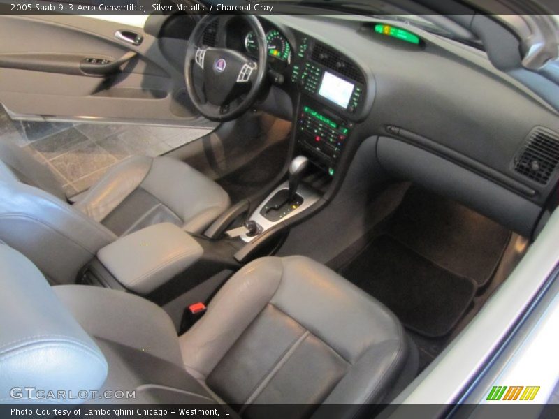 Silver Metallic / Charcoal Gray 2005 Saab 9-3 Aero Convertible