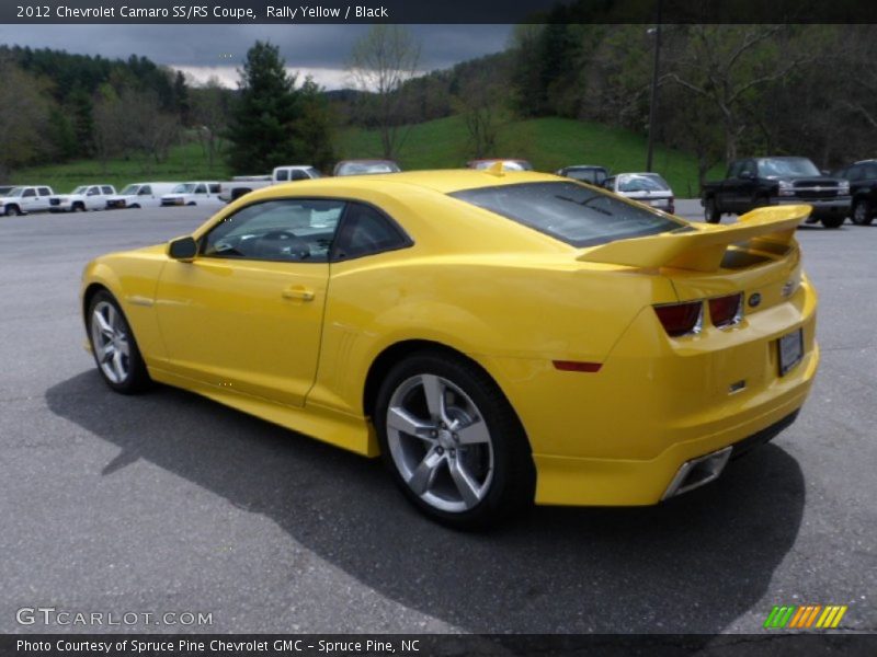 Rally Yellow / Black 2012 Chevrolet Camaro SS/RS Coupe