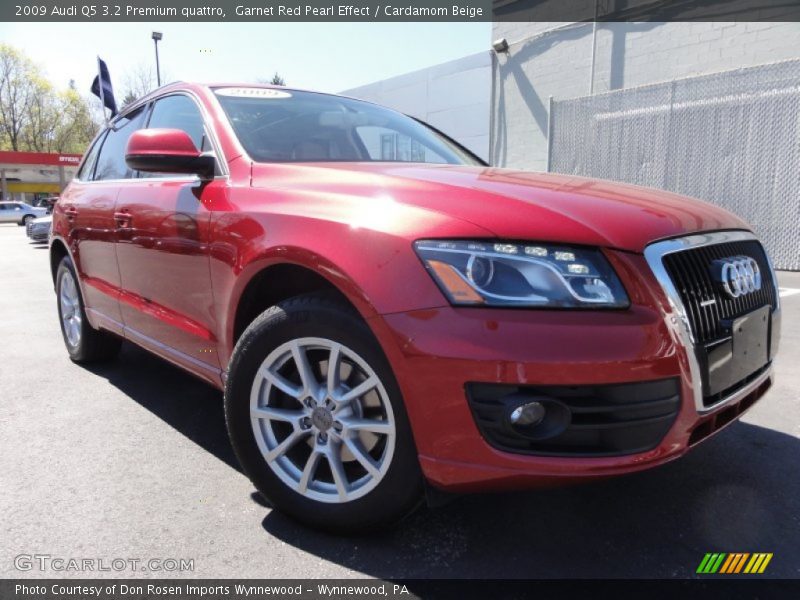 Garnet Red Pearl Effect / Cardamom Beige 2009 Audi Q5 3.2 Premium quattro