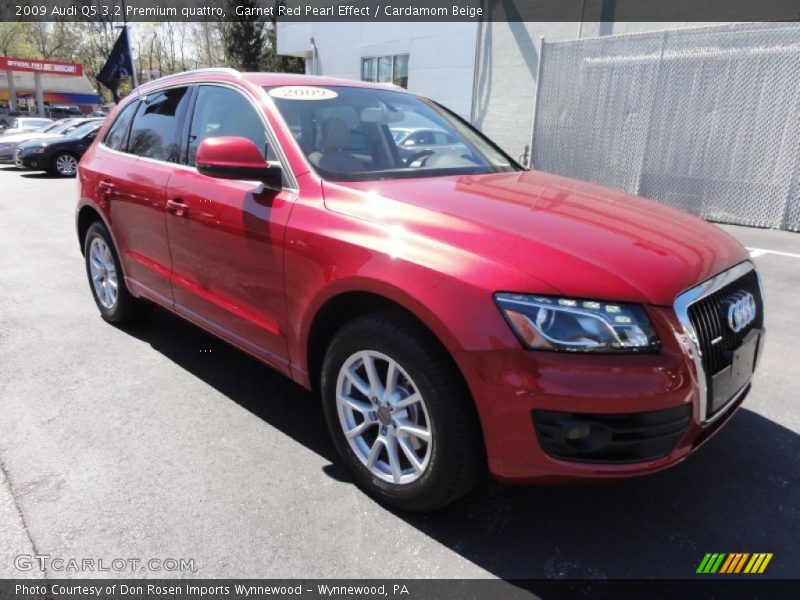 Garnet Red Pearl Effect / Cardamom Beige 2009 Audi Q5 3.2 Premium quattro