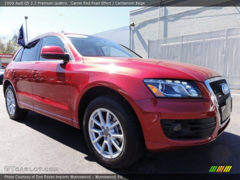Garnet Red Pearl Effect / Cardamom Beige 2009 Audi Q5 3.2 Premium quattro