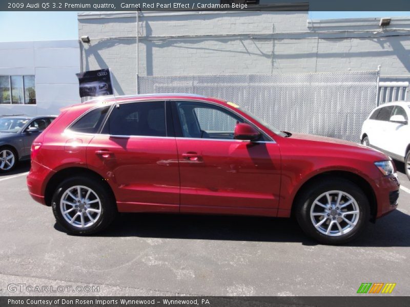 Garnet Red Pearl Effect / Cardamom Beige 2009 Audi Q5 3.2 Premium quattro