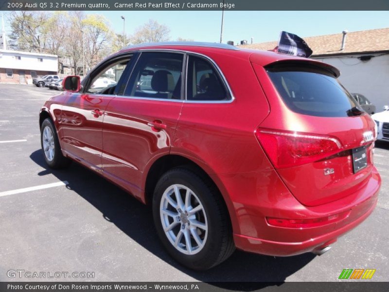 Garnet Red Pearl Effect / Cardamom Beige 2009 Audi Q5 3.2 Premium quattro
