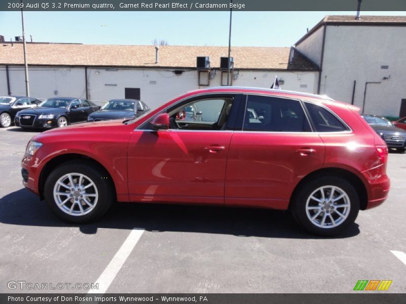 Garnet Red Pearl Effect / Cardamom Beige 2009 Audi Q5 3.2 Premium quattro
