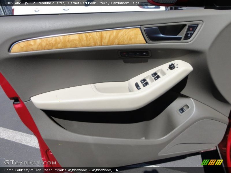 Garnet Red Pearl Effect / Cardamom Beige 2009 Audi Q5 3.2 Premium quattro