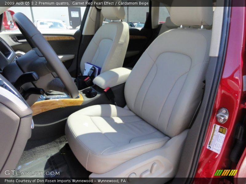 Garnet Red Pearl Effect / Cardamom Beige 2009 Audi Q5 3.2 Premium quattro