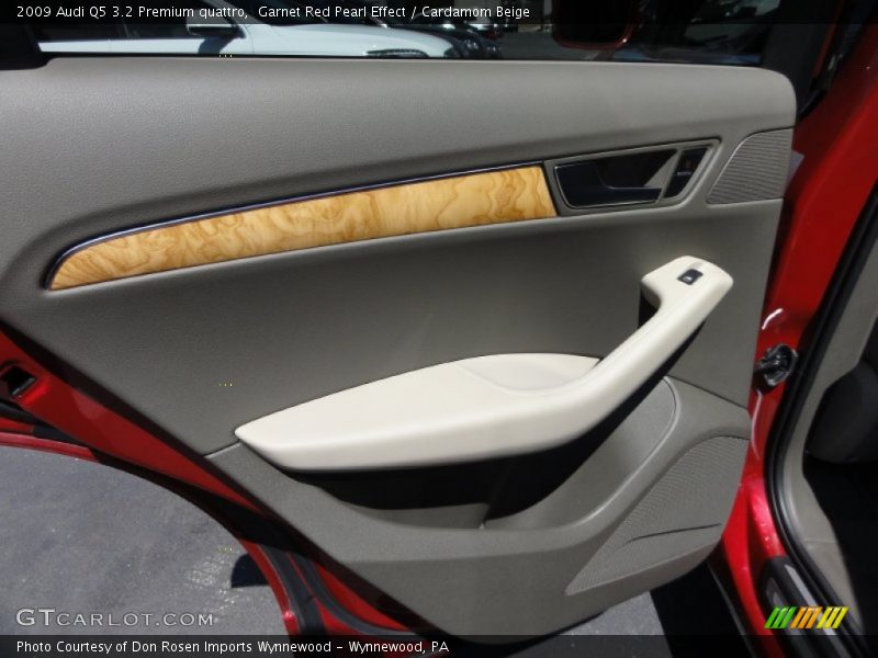 Garnet Red Pearl Effect / Cardamom Beige 2009 Audi Q5 3.2 Premium quattro