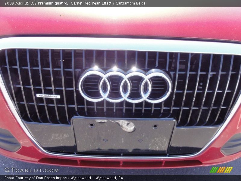 Garnet Red Pearl Effect / Cardamom Beige 2009 Audi Q5 3.2 Premium quattro