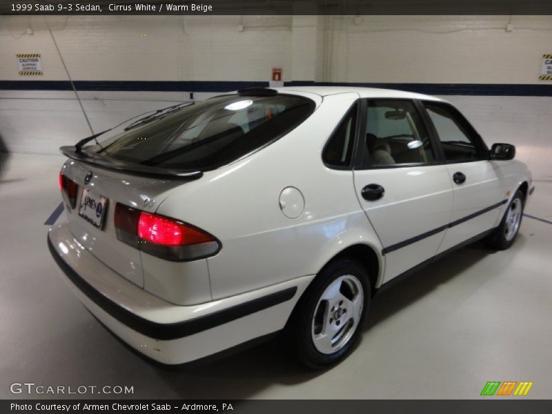Cirrus White / Warm Beige 1999 Saab 9-3 Sedan