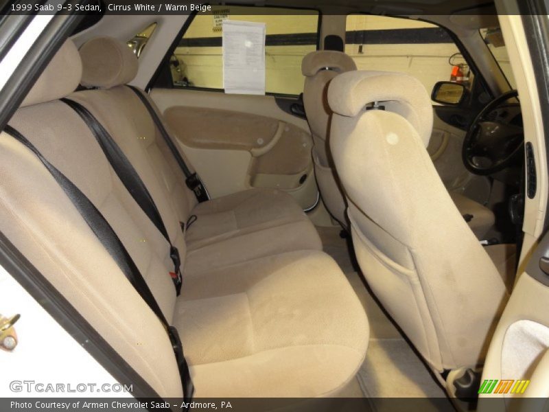 Cirrus White / Warm Beige 1999 Saab 9-3 Sedan
