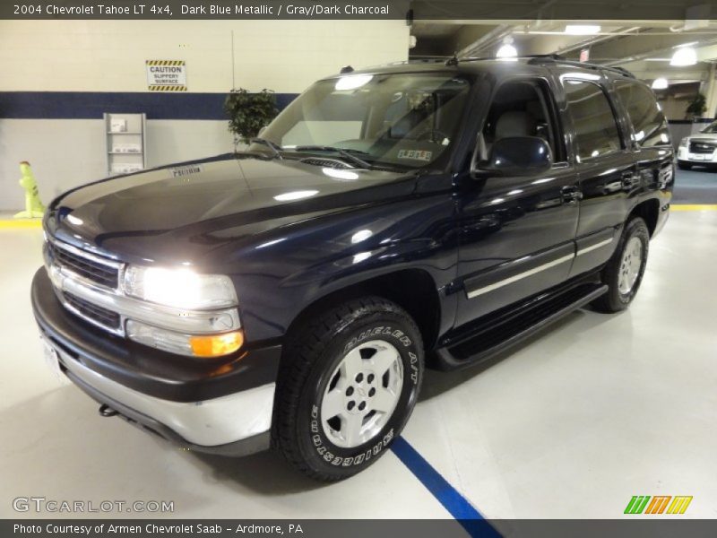 Dark Blue Metallic / Gray/Dark Charcoal 2004 Chevrolet Tahoe LT 4x4