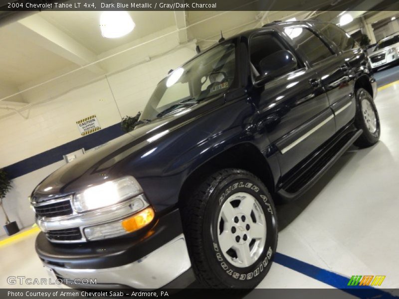 Dark Blue Metallic / Gray/Dark Charcoal 2004 Chevrolet Tahoe LT 4x4