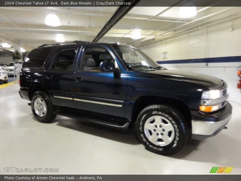 Dark Blue Metallic / Gray/Dark Charcoal 2004 Chevrolet Tahoe LT 4x4