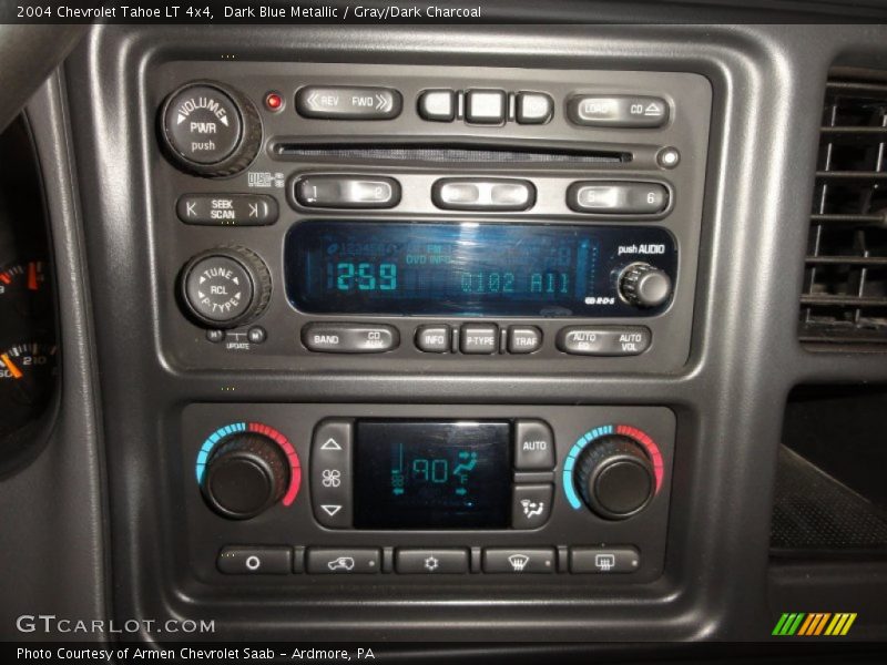Dark Blue Metallic / Gray/Dark Charcoal 2004 Chevrolet Tahoe LT 4x4