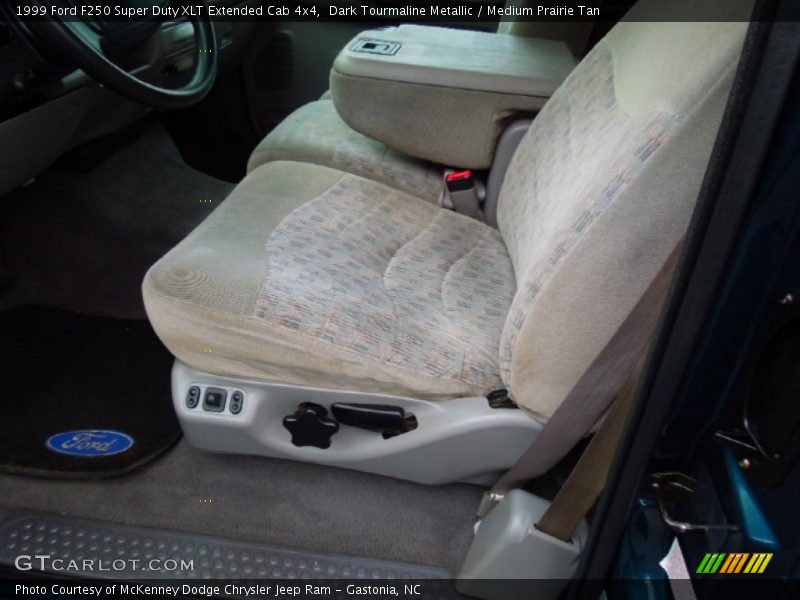 Dark Tourmaline Metallic / Medium Prairie Tan 1999 Ford F250 Super Duty XLT Extended Cab 4x4