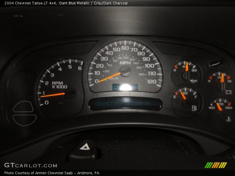 Dark Blue Metallic / Gray/Dark Charcoal 2004 Chevrolet Tahoe LT 4x4