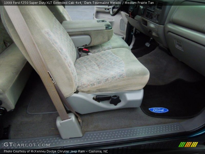 Dark Tourmaline Metallic / Medium Prairie Tan 1999 Ford F250 Super Duty XLT Extended Cab 4x4