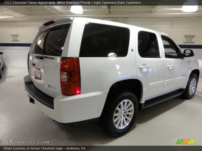 White Diamond Tricoat / Light Cashmere/Dark Cashmere 2011 Chevrolet Tahoe Hybrid 4x4