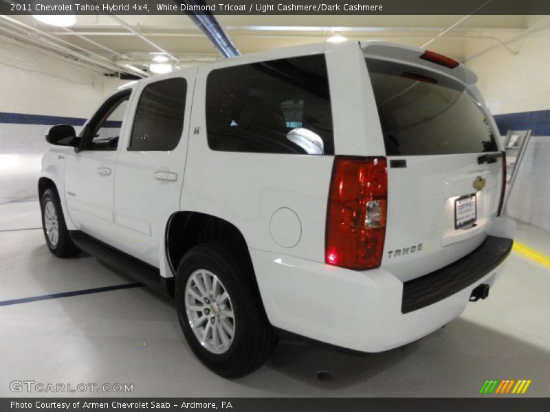 White Diamond Tricoat / Light Cashmere/Dark Cashmere 2011 Chevrolet Tahoe Hybrid 4x4