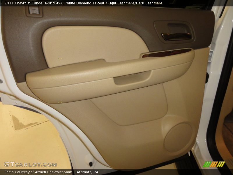 White Diamond Tricoat / Light Cashmere/Dark Cashmere 2011 Chevrolet Tahoe Hybrid 4x4
