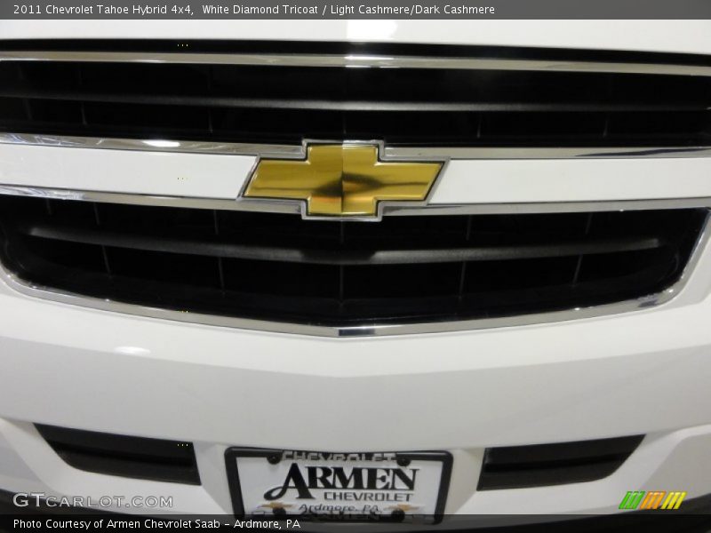 White Diamond Tricoat / Light Cashmere/Dark Cashmere 2011 Chevrolet Tahoe Hybrid 4x4