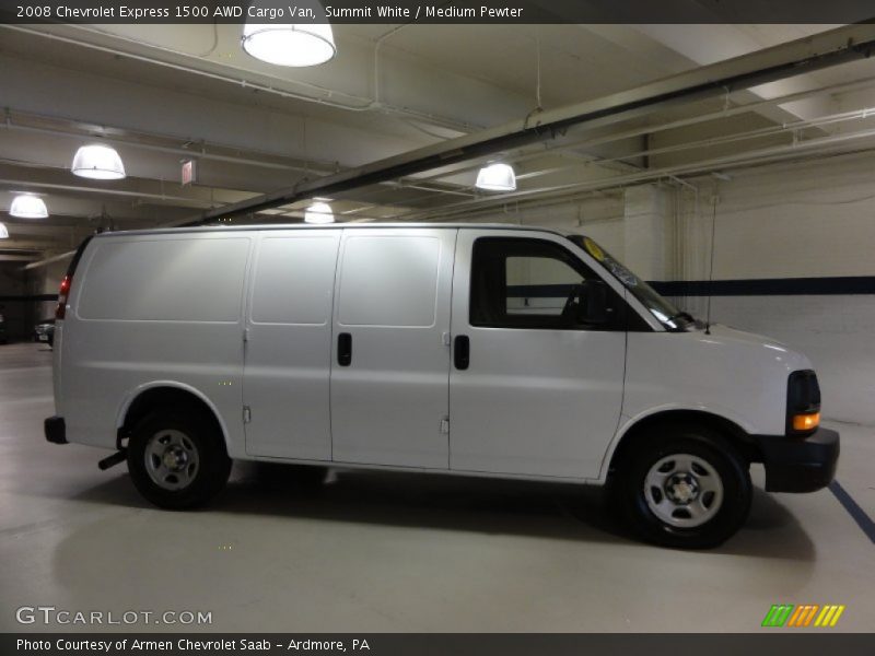 Summit White / Medium Pewter 2008 Chevrolet Express 1500 AWD Cargo Van