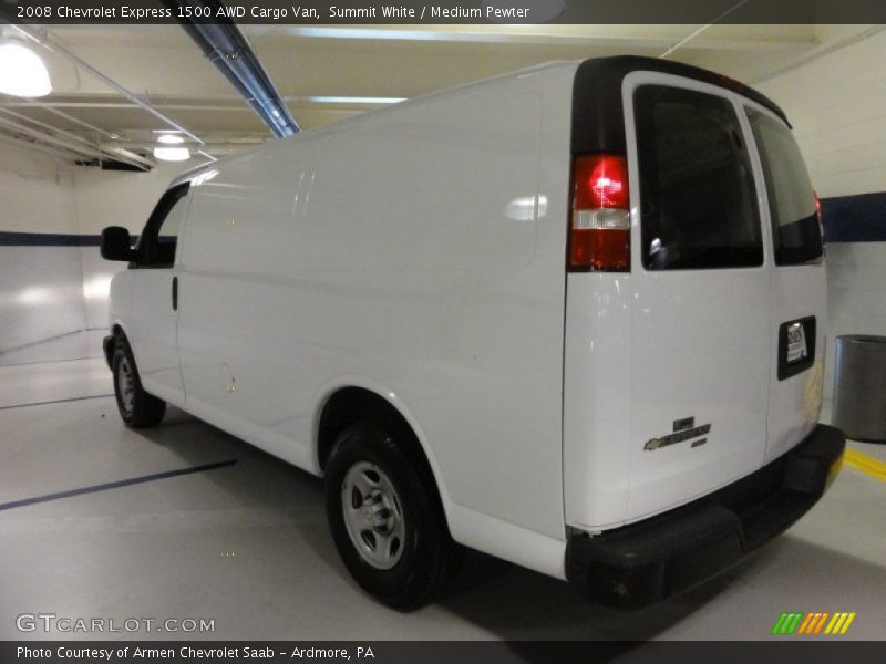 Summit White / Medium Pewter 2008 Chevrolet Express 1500 AWD Cargo Van